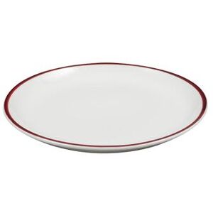 "Libbey 999025150 Rigel Banded 9"" Round Porcelain Plate, Lunar White"