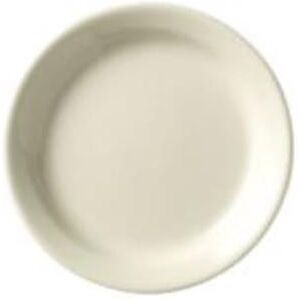 "Libbey 740-901-712 7 1/4"" Round Porcelana Plate - Porcelain, Cream White"