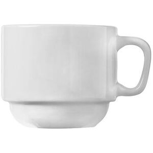 Libbey 840-116-101 7 oz Porcelana Cup - Porcelain, Bright White, Porcelena