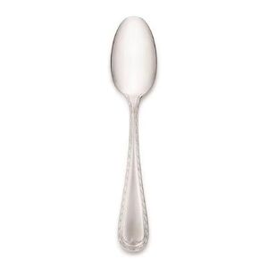 "Libbey 948 007 4 1/4"" Demitasse Spoon with 18/10 Stainless Grade, Saddlebrook Pattern, Two-Sided Handle, Dishwasher Safe, Stainless Steel"