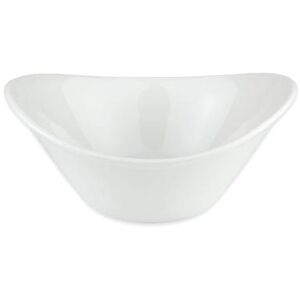 Libbey INF-150 13 oz Oval Porcelain Bowl, Bright White, Infinity