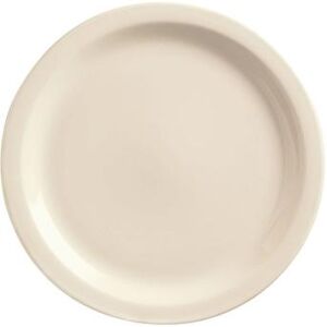 "Libbey NR-5 5 1/2"" Round Narrow Rim Plate - Stoneware, Kingsmen White"