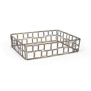 "Front of the House BHO095GOI20 Rectangular Ice Housing - 12 1/4"" x 9 1/2"" x 2 3/4"", Iron, Copper"