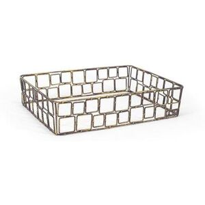 "Front of the House BHO095GOI20 Rectangular Ice Housing - 12 1/4"" x 9 1/2"" x 2 3/4"", Iron, Copper"