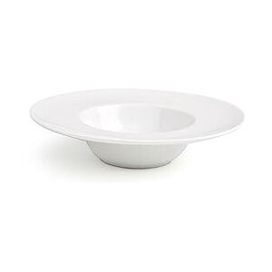 "Front of the House DCS027WHP23 5 3/4"" Round Monaco Saucer - Porcelain, White"