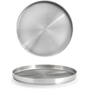 "Front of the House DSP038BSS23 7 1/2"" Round Soho Plate - Stainless Steel"