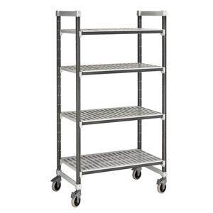 "Cambro EXMU185478V4480 Camshelving Elements XTRA Vented Shelving Unit - 4 Shelves, 54""L x 18""W x 78 1/4""H, Gray"