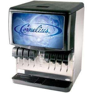 Cornelius 621052806 Countertop Cube Ice & Soft Drink Dispenser - 250 lb Storage, Cup Fill, 115v, Stainless Steel