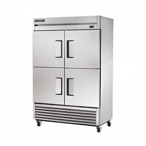 "True TS-49F-4-HC 54"" 2 Section Reach In Freezer, (4) Solid Doors, 115v, Silver True Refrigeration"