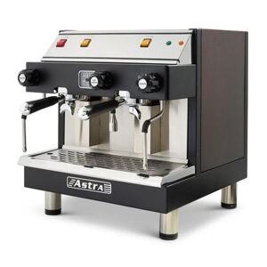Astra M2CS019-1 Semi Automatic Commercial Espresso Machine w/ (2) Groups, (2) Steam Valves, & (1) Hot Water Valve - 110v, Compact, Stainless Steel