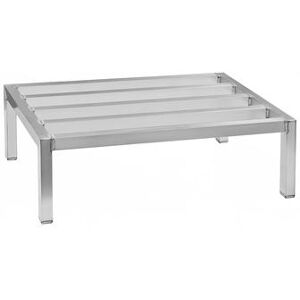 "New Age 2015 48"" Stationary Dunnage Rack w/ 2500 lb Capacity, Aluminum, Silver"