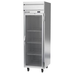 "Beverage Air HR1HC-1G 26"" 1 Section Reach In Refrigerator, (1) Right Hinged Glass Door, 115v, Silver"