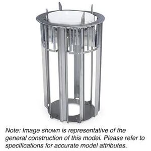 "Lakeside 970 15 5/16"" Heated Drop In Dish Dispenser for Oval Platters - Stainless, 240v/1ph, Silver"