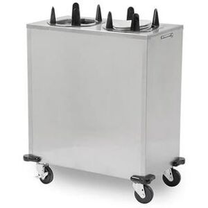 "Lakeside V5212 36 1/2"" Mobile Dish Dispenser for Oval Platters w/ (2) Columns, Stainless, Silver"