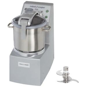 Robot Coupe R20 Vertical Cutter Commercial Mixer w/ 20 qt Stainless Bowl & 2 Speeds, Stainless Steel