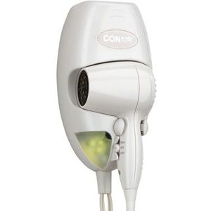 Conair Hospitality 134W Wall-Mount Hair Dryer w/ LED Night Light - (2) Heat/Speed Settings, White