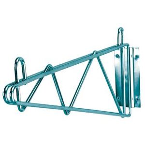 "Advance Tabco GB-18-X 18"" Wire Wall-Mount Shelf Bracket, Epoxy Coated, Green"