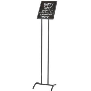 "Cal-Mil 4091-811-13 Sign Holder Frame - 10""L x 11""W x 43 1/2""H, Metal, Black, Metal Frame"