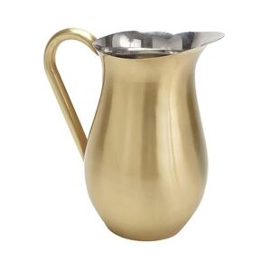 American Metalcraft BWPG84 84 oz Stainless Steel Bell Pitcher w/ Ice Guard, Satin Gold Finish