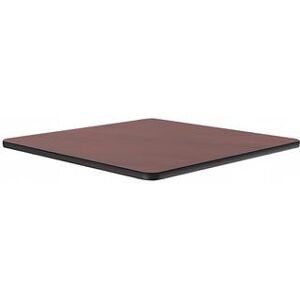 "Correll CT24S-20-09 24"" Square Cafe Breakroom Table Top, 1 1/4"" High Pressure, Mahogany, Red, 1.25 in"