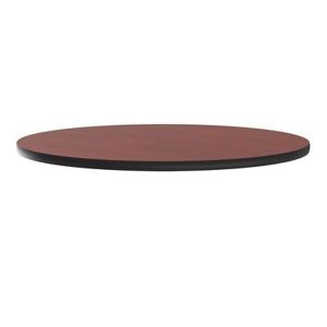 "Correll CT48R-21-09 48"" Round Cafe Breakroom Table Top, 1 1/4"" High Pressure, Cherry, Red, 1.25 in"