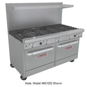 "Southbend 4601AD-3TL 60"" 4 Burner Commercial Gas Range w/ Griddle & (1) Standard & (1) Convection Ovens, Natural Gas, Stainless Steel, Gas Type: NG, 115 V"