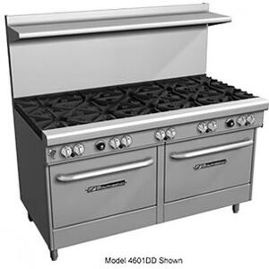 "Southbend 4603AD-3CL Ultimate 60"" 4 Burner Commercial Gas Range w/ Charbroiler & (1) Standard & (1) Convection Ovens, Liquid Propane, Stainless Steel, Gas Type: LP, 115 V"