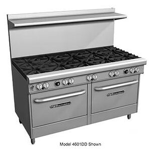 "Southbend 4603AD-7R Ultimate 60"" 8 Burner Commercial Gas Range w/ (2) Standard Ovens, Liquid Propane, Stainless Steel, Gas Type: LP, 115 V"