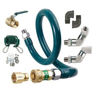 "Krowne M12524K10 24"" Gas Connector Kit w/ 1 1/4"" Female/Male Couplings, Stainless Steel"