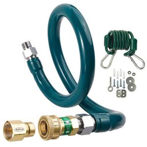 "Krowne M12560K2 60"" Gas Connector Kit w/ 1 1/4"" Female/Male Couplings, Stainless Steel"