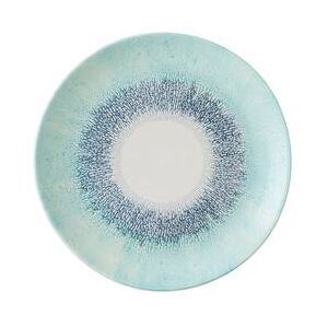 "Churchill FSBLEV101 10 1/4"" Round Studio Prints Fusion Coupe Plate - Ceramic, Aquamarine, Blue"