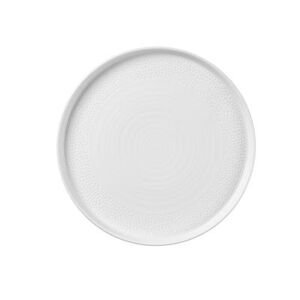 "Churchill WHISIP261 10 1/4"" Round Isla Walled Plate - Ceramic, White"