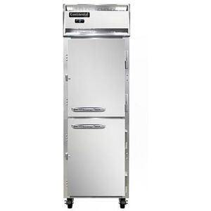 "Continental 1FNSAHD 26"" 1 Section Reach In Freezer, (2) Solid Doors, 115v, Aluminum/Stainless Steel"