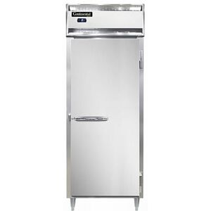 "Continental D1FESN 28 1/2"" 1 Section Reach In Freezer, (1) Solid Door, 115v, Silver"