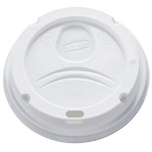 Dixie 9542500DX WiseSize Dome Lid for 10 oz to 20 oz Dixie Hot Paper Cups - Plastic, White