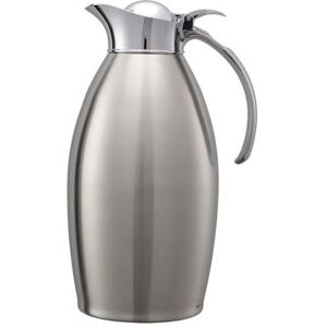 Service Ideas NIC15BS 1 1/2 Liter Carafe w/ Vacuum Insulation, Brushed Stainless Finish, Silver