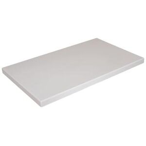 "American Tables & Seating ATR3048-PW 30"" x 48"" Rectangular Resin Table Top, Pure White, 2 in"