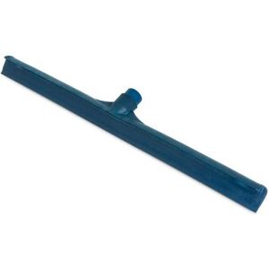 "Carlisle 3656814 24"" Floor Squeegee Head - Straight, Foam Rubber Blade, Blue"