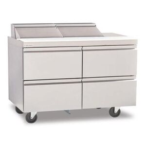 "Delfield D4460NP-18M 60"" Sandwich/Salad Prep Table w/ Refrigerated Base, 115v, Stainless Steel"