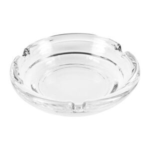 "Libbey 5156 4 1/4"" Round Clear Glass Ashtray"