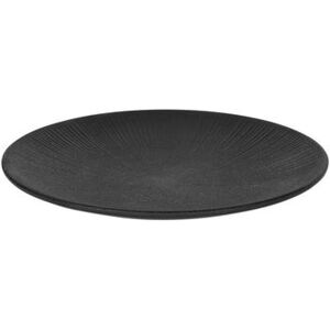 "Elite Global Solutions B379103-B Hermosa 10 1/4"" Round Melamine Plate, Black, Matte Black, 6/Case"