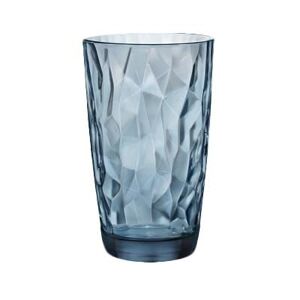 Steelite 4990Q786 15 3/4 oz Diamond Cooler Glass, Ocean Blue