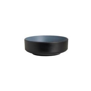 Steelite 7830JB007 21 1/4 oz Round Melamine Stack Bowl, Lagoon, Black