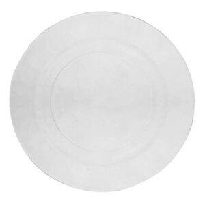 "10 Strawberry Street HAG-4 8 1/4"" Round Hammered Glass Salad/Dessert Plate - Glass, Clear"