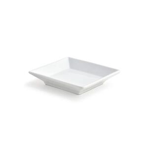 "Front of the House DAP039WHP23 3 1/2"" Square CatalystKyoto Dish - Porcelain, White"