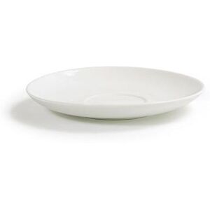 "Front of the House DCS061BEP23 6 1/4"" Round Catalyst Saucer - Porcelain, White"