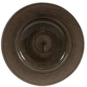 Churchill PAIBVWBL1 16 1/2 oz Round Patina Bowl - Ceramic, Iron Black