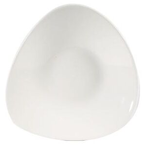 "Churchill WHTB271 10 3/4"" Triangular Lotus Bowl - Ceramic, White"