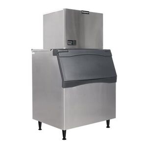 Scotsman MC0530SW-1/B842S/KBT29 500 lb Prodigy ELITE Half Cube Commercial Ice Machine w/ Bin - 778 lb Storage, Water Cooled, 115v, Stainless Steel