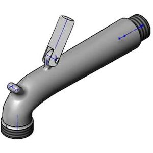 T&S 009545-25 Nozzle Assembly w/ Clevis, Rough Chrome